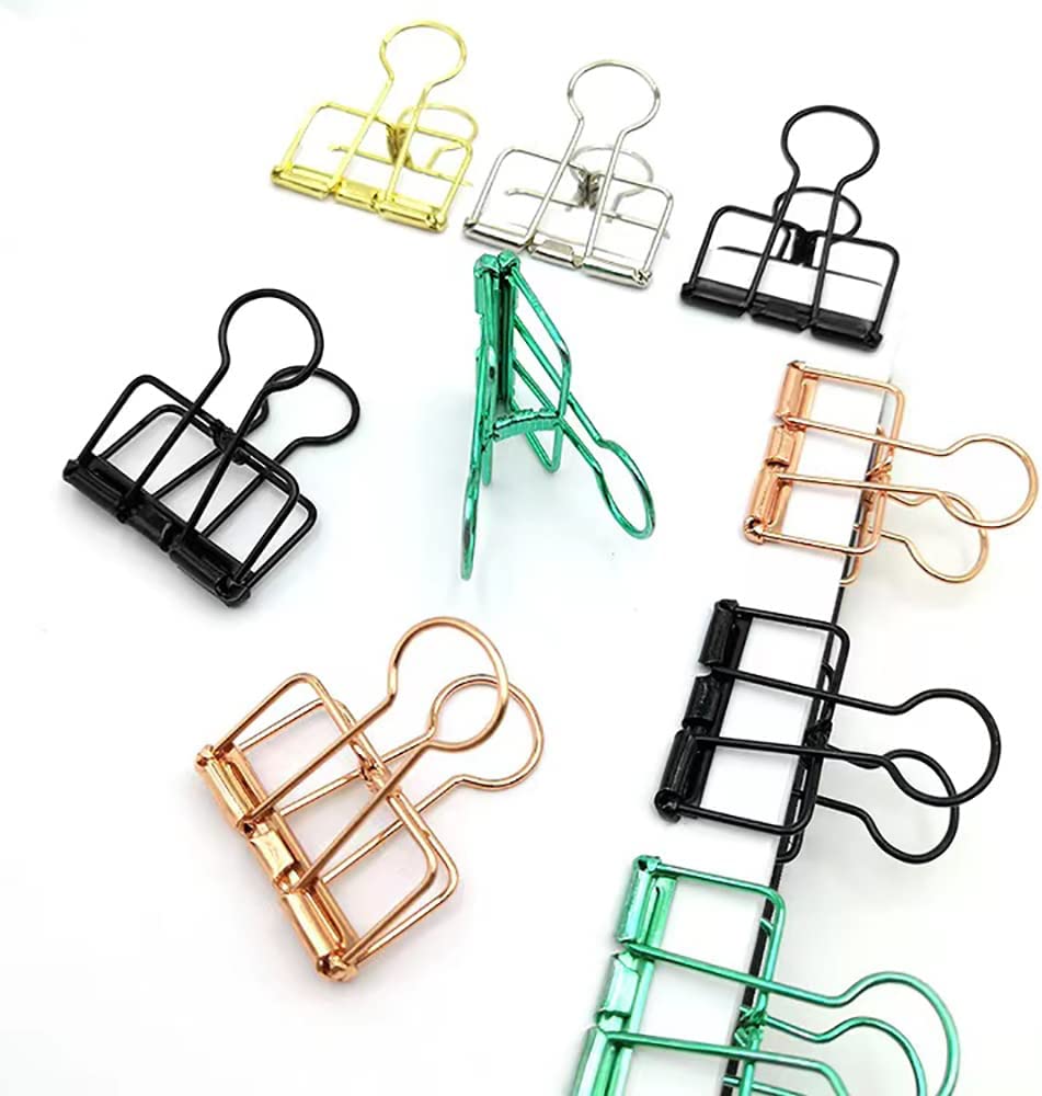 Wiro Binder Clips - Metallic Green