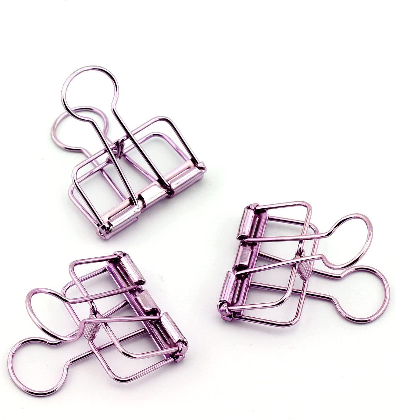 Wiro Binder Clips - Metallic Purple