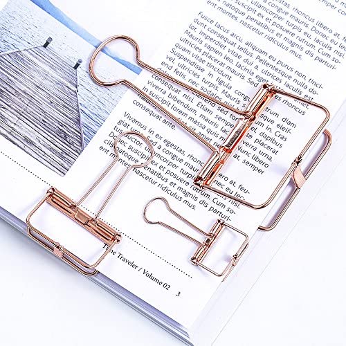 Wiro Binder Clips - Rose Gold