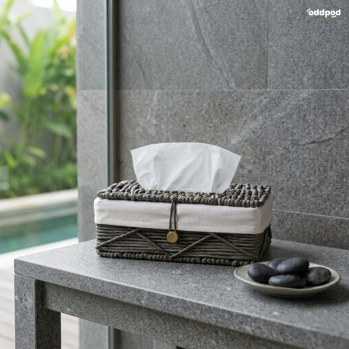 Cressa Paper Thread Tissue Holder