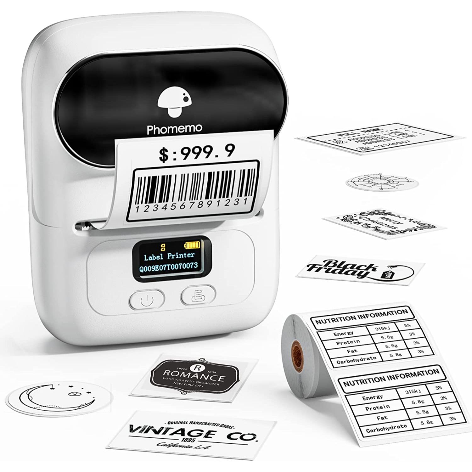 M110 Bluetooth Label Maker Barcode Label Printer – Phomemo